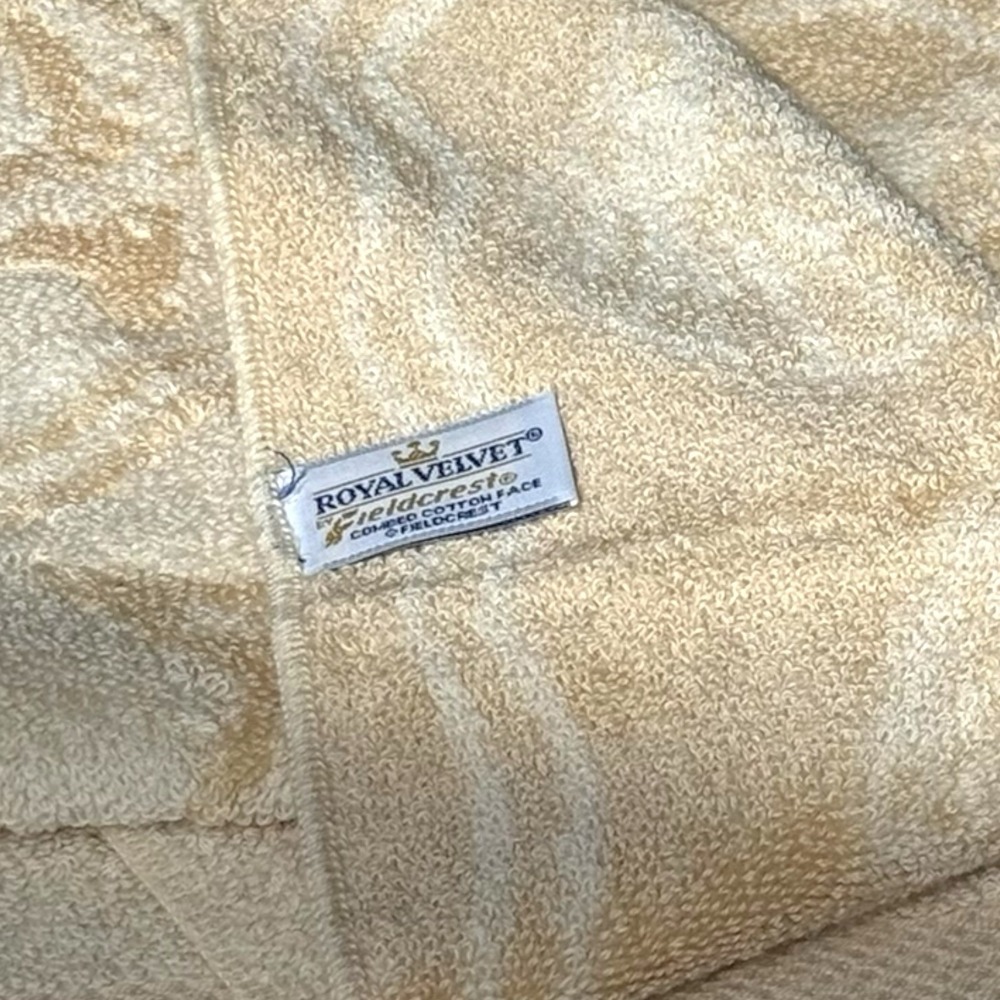 VTG Royal Velvet by Fieldcrest MCM Traditional Towel Set USA Cotton Golden Beach - Picture 6 of 6